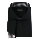#o240 Black Stripes Dress Shirts