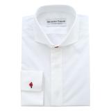 #P87 White plain Dress Shirts