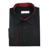 #v110 Black Twill Dress Shirts