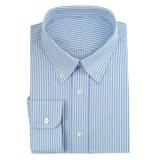 #p192 Blue and White Stripes Dress Shirts