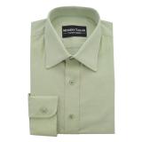 #v171 Apple Green Linen Dress Shirts
