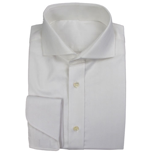 Modern Tailor | #k167 White Herringbone dress shirts