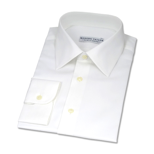 Modern Tailor | #P102 White herringbone dress shirts